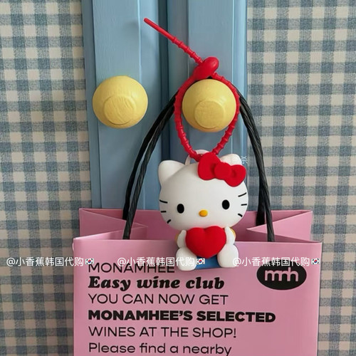 韩国正品Ohscent联名新款HelloKitty可爱车载香薰包包挂件挂饰