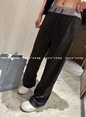 icc 自然慵懒感！03/27 新品 26ss字母印花高腰抽绳休闲裤