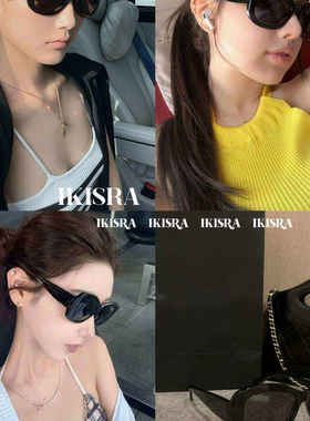 icc 26-3 氛围感水钻字母太阳眼镜素颜大框猫眼太阳眼镜