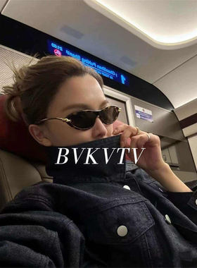 icc上脸很有辨识度~26s新款金属猫眼结绳墨镜 太阳镜 男女同款