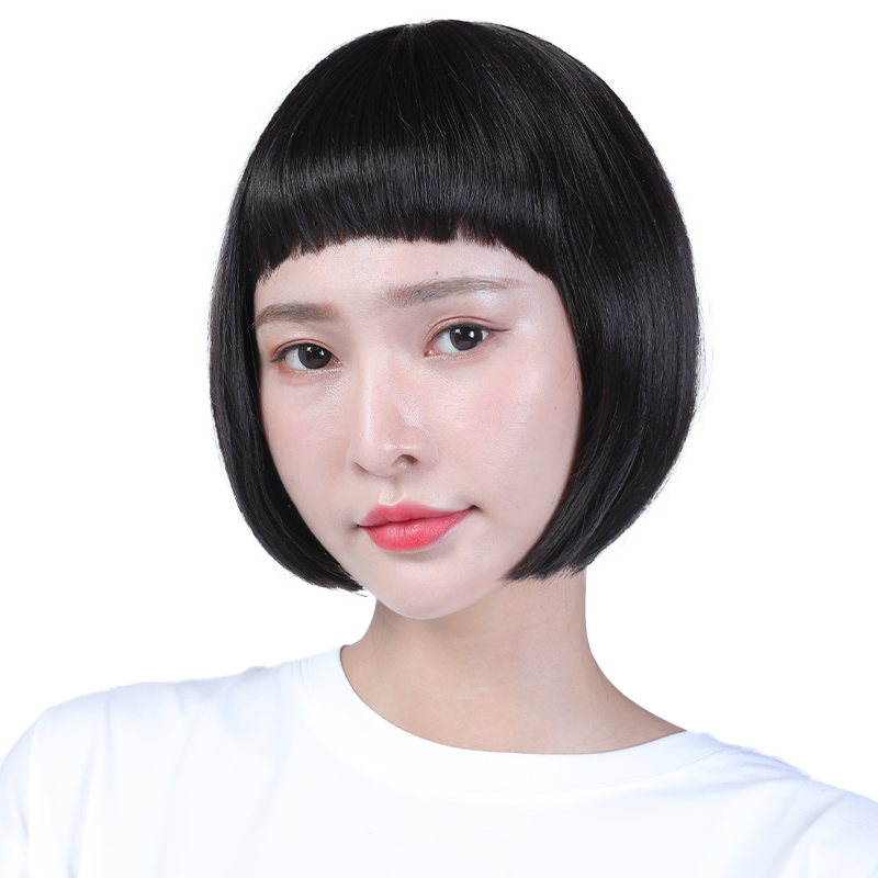 cutie娇滴高温丝可爱齐刘海