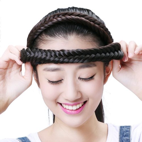 娇滴滴假发发带韩版森林系编织