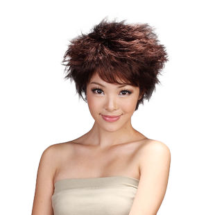 娇滴滴假发 女士短发 个性短卷蓬松女生高温丝卷发jiafa日系假发