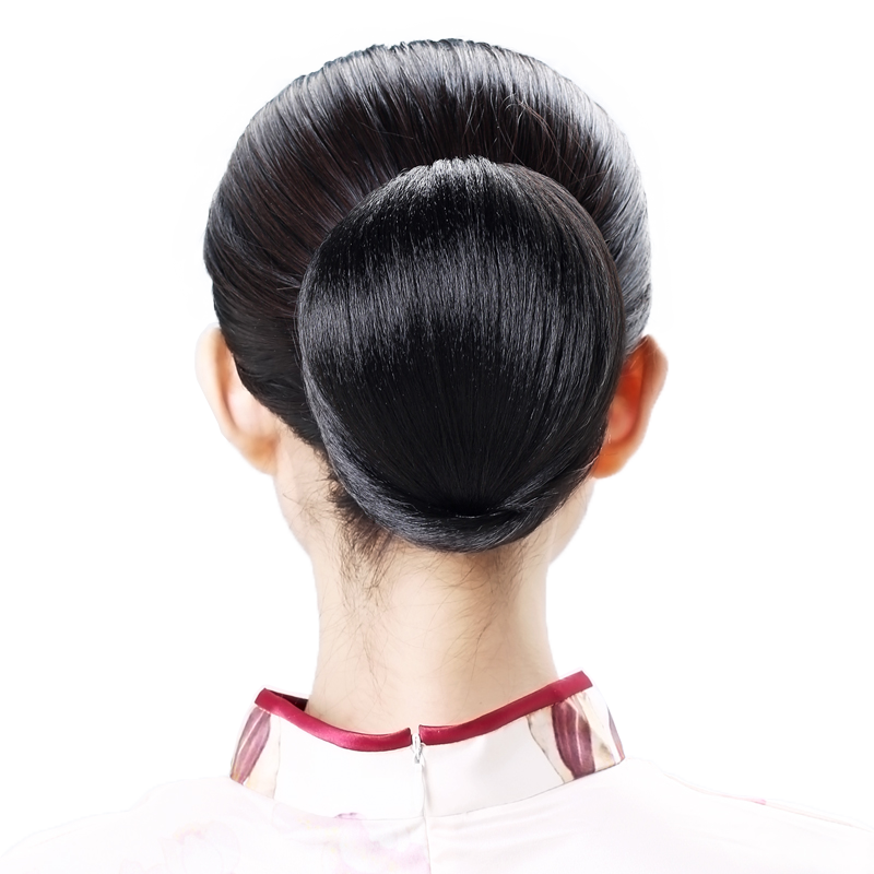 娇滴滴道姑头扣式女士复古发包