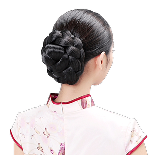 娇滴滴假发 女 盘发器丸子头花苞头发包 新娘假发盘发扣式发髻