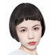 波波头整顶假发套 短齐刘海时尚 眉上留海bobo头 女个性 娇滴滴假发
