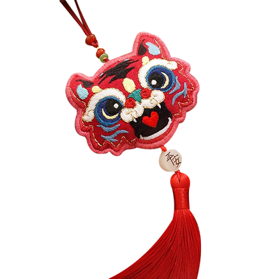 手工刺绣diy老虎香囊送男生