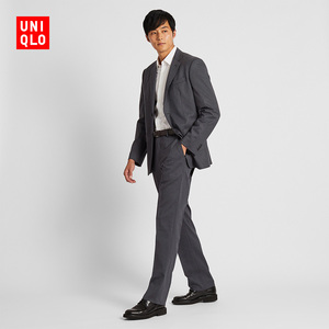 149元  UNIQLO 优衣库 418924 男士弹力毛料长裤