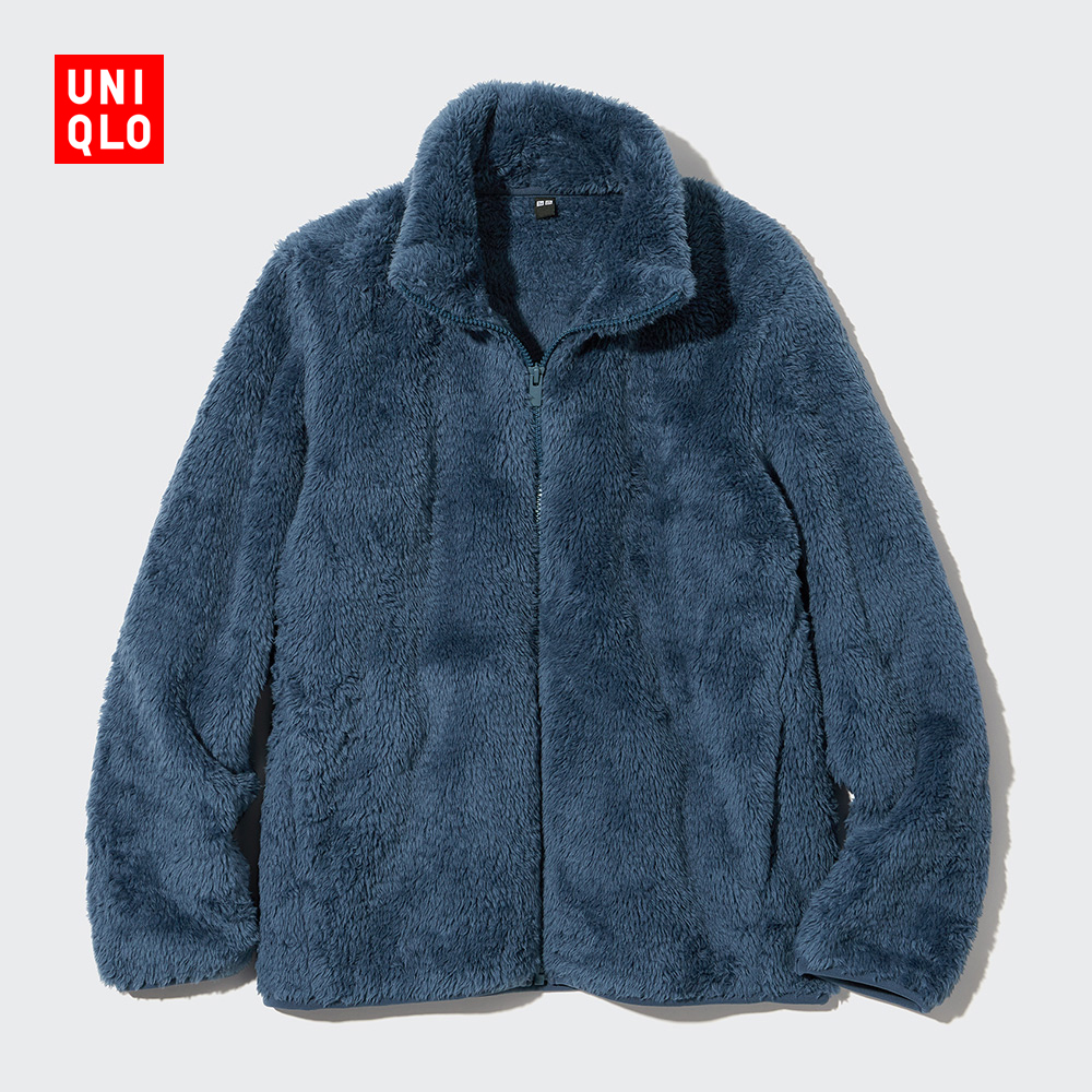 UNIQLO 优衣库 女士长绒摇粒绒拉链茄克 449753