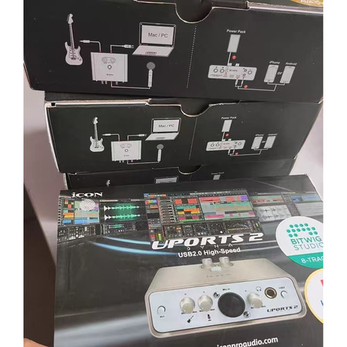 二手艾肯4NANOmicu声卡莱维特舒尔SM58动圈麦克风IXIMEGAM2plus