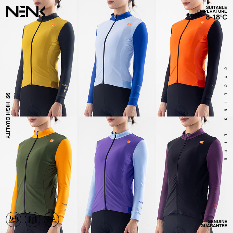 断码折扣 CCN/NENK秋冬抓绒骑行服男女保暖背带骑行裤双箭头坐垫