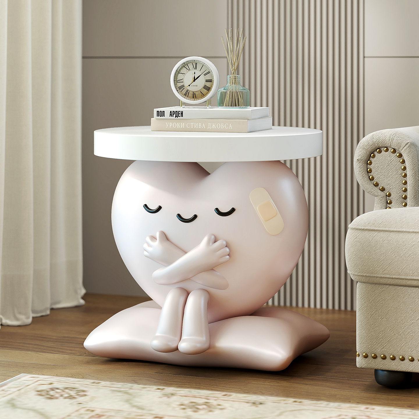 爱心边几客厅落地摆件乔迁礼物