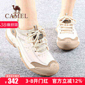 鞋 骆驼女鞋 系带防滑轻便运动户外休闲徒步旅游工装 新款 子 26春季