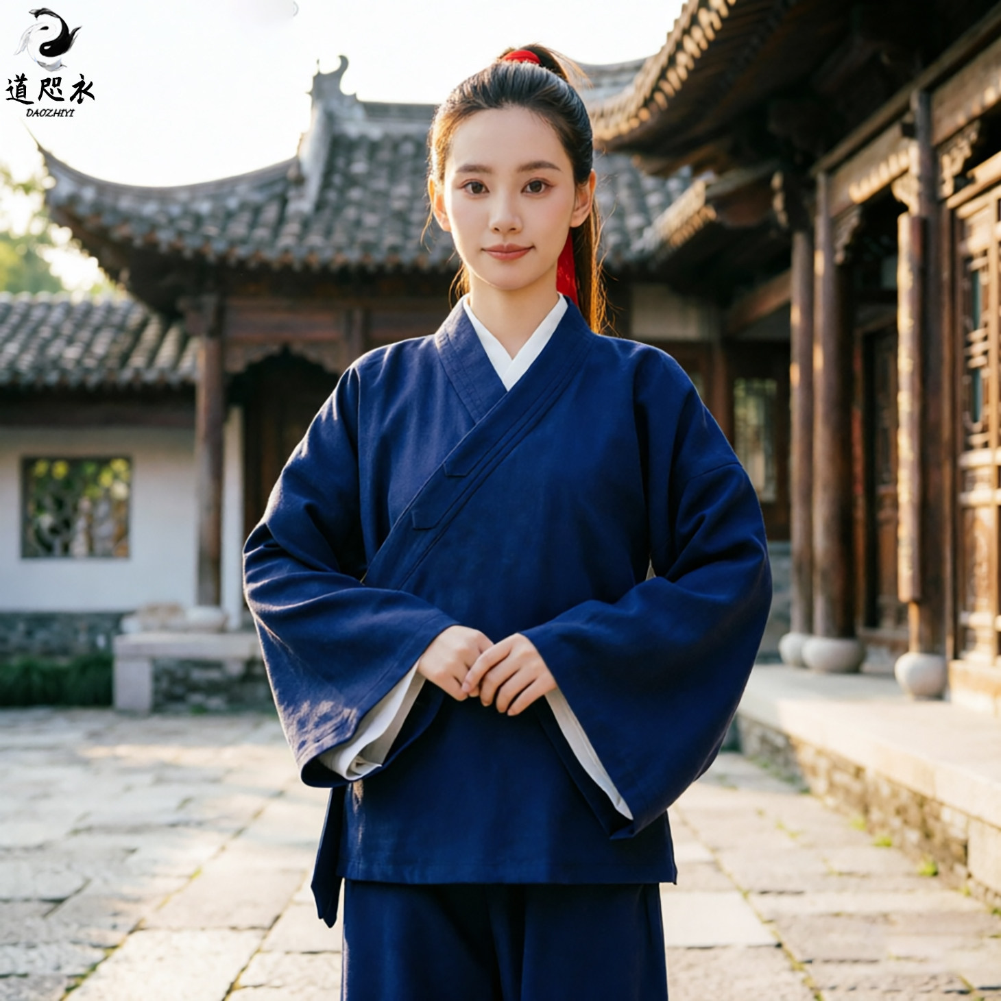 武当道服王也同款道袍男女款三清领道士服装居士练功服新款太极服