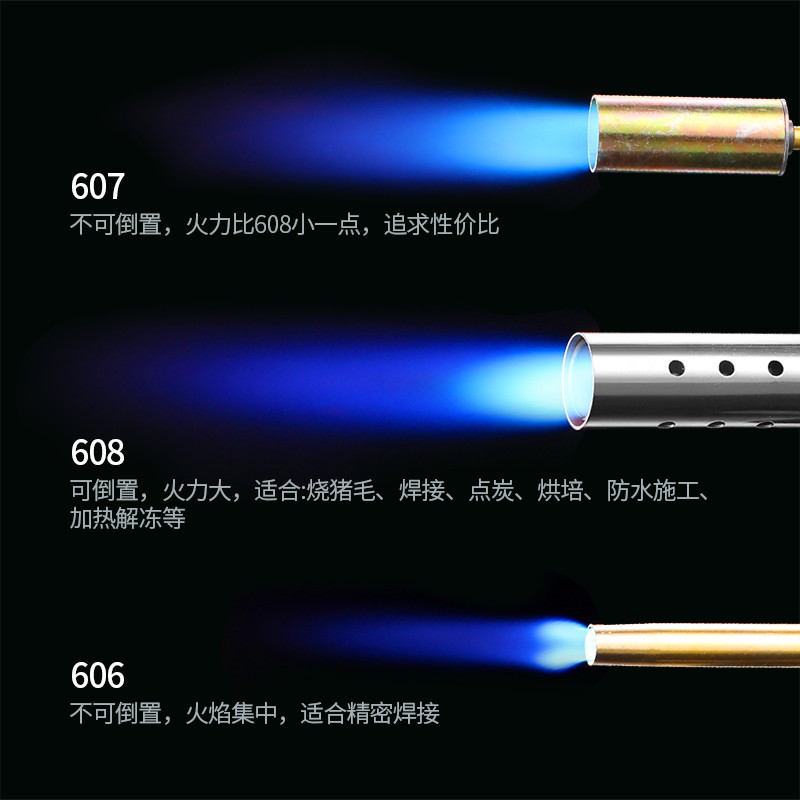 现货户外喷火枪烧猪毛家用猛火喷灯烤枪喷火器烧毛卡式喷枪头火焰