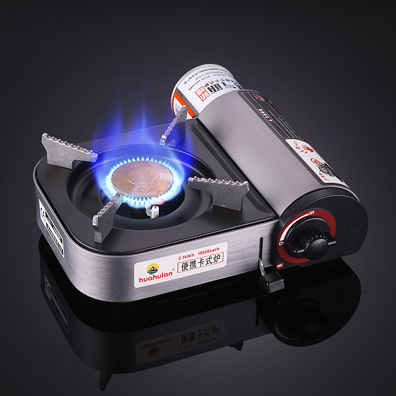 迷你卡式炉家用便携式户外野营野炊野外防风瓦斯炉具卡磁卡斯炉子