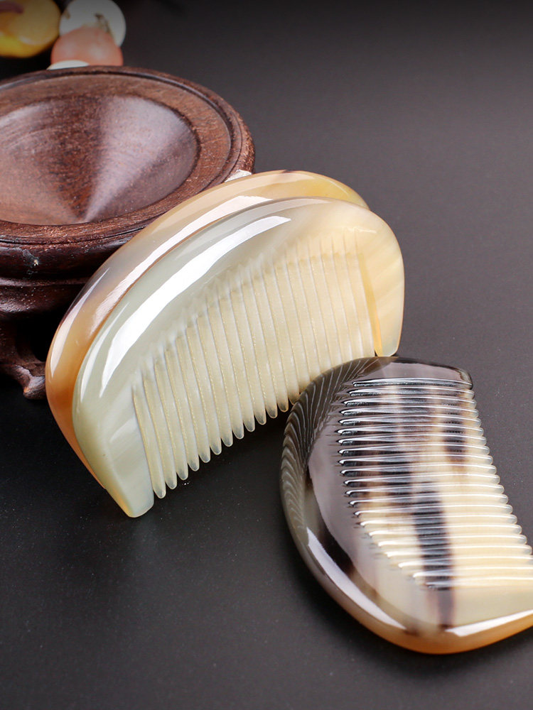 생일 선물 SAIYE 미니 뿔 빗  빗 천연 빗 0955 초소형 소형 사진 한 장