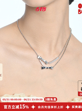Looops蝴蝶结光面choker