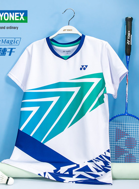 YONEX/尤尼克斯羽毛球服yy男款运动服女款短袖T恤上衣 110054BCR
