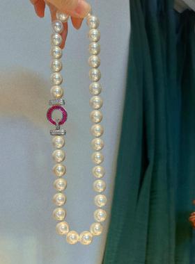 海贝珠秋冬项链12mm正圆