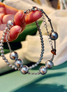 贝珠时尚大珠小珠叠戴