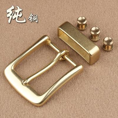 皮带扣头实心黄铜内径4cm