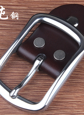 不锈钢针扣皮带扣头头层内径4cm