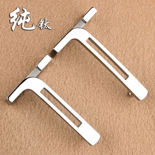 新款简约纯钛皮带扣头男士腰带真皮卡子防过敏商务平滑扣内穿百搭