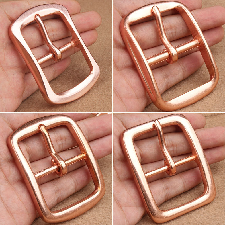 手工皮带扣紫铜红铜皮带男士纯铜皮带扣头针扣纯铜腰带休闲复古潮