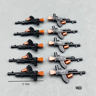 积木武器英军布伦轻机枪二战军事人仔第三方MOC配件 拼装儿童玩具