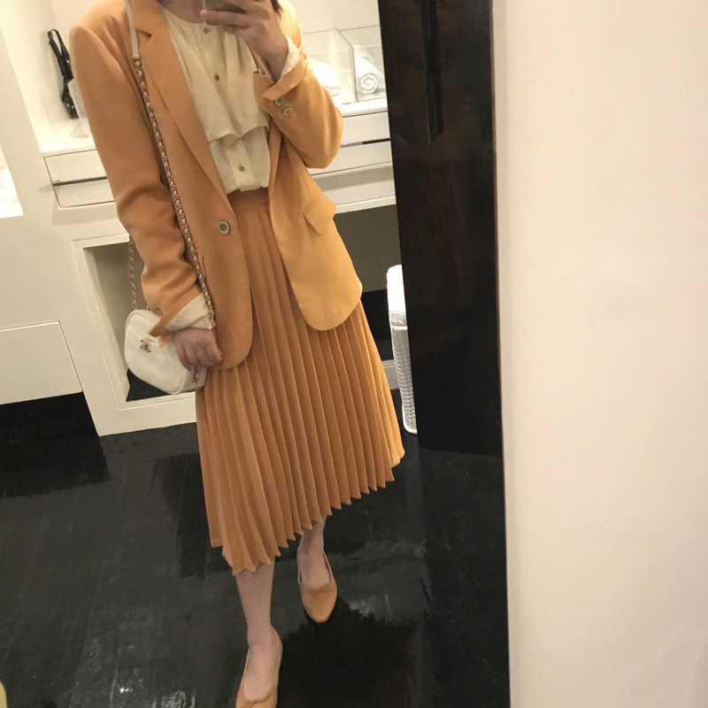 ◆SRK◆Fancy Spring 人手BI备 超百搭文艺甜系风琴百褶半身裙女|ruв категории Женская одежда, юбка - от Buy2taobao.com для оказания профессиональной услуги покупки агента Taobao