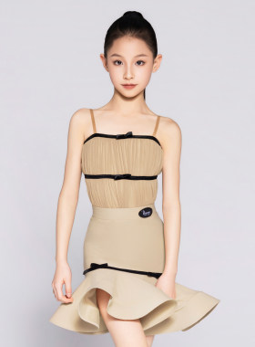 薇妮舞美女童拉丁舞练功服套装