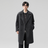 2025新款高品质双面羊绒大衣中长款外套95830P310（70%绵羊毛），男装毛呢大衣，钱塘735