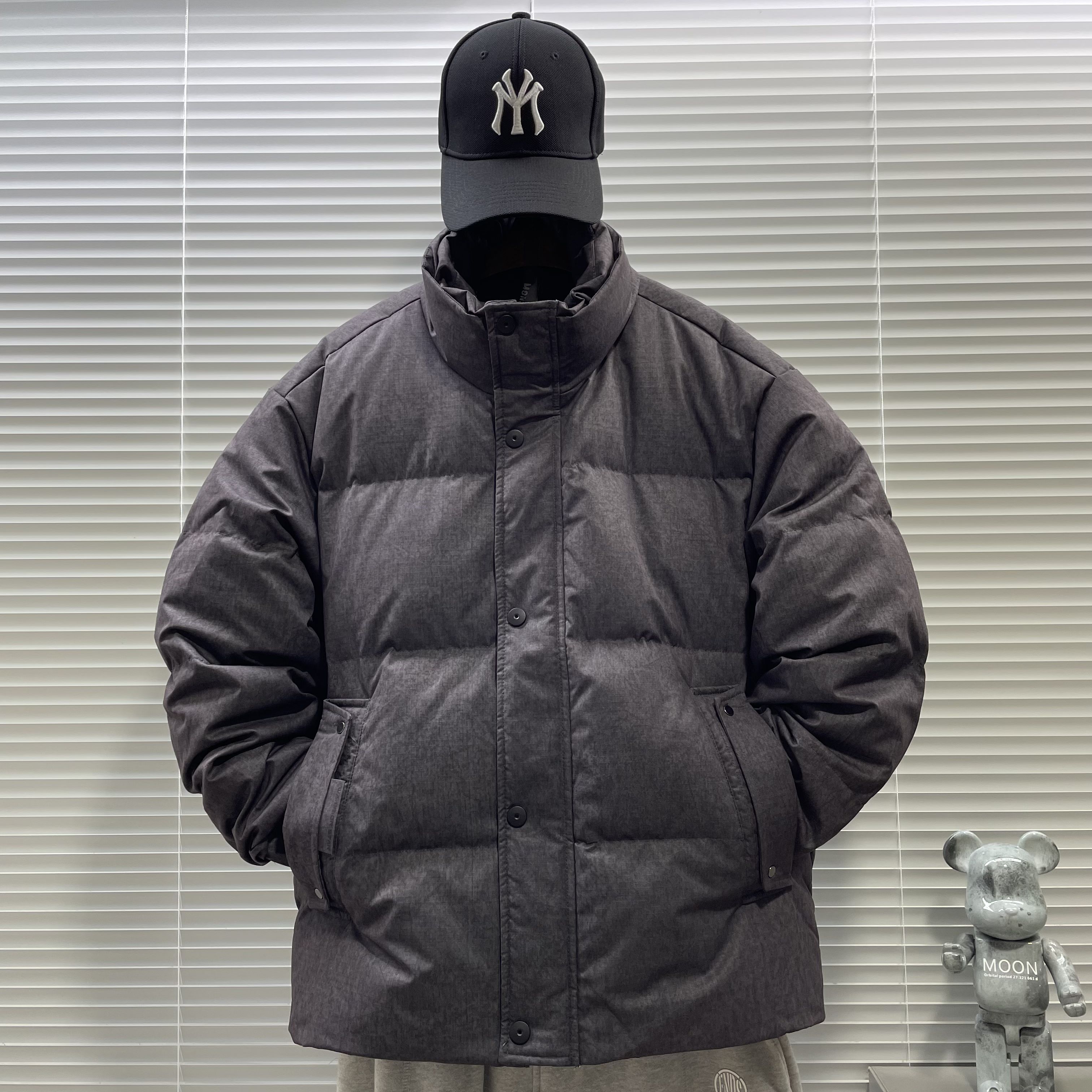 2025新标90白鸭绒短款立领羽绒服男5501P300，男装羽绒服，钱塘735