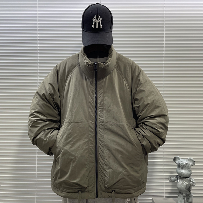 2025新标90白鸭绒短款日系休闲加厚立领羽绒服男5505P300，男装羽绒服，钱塘735