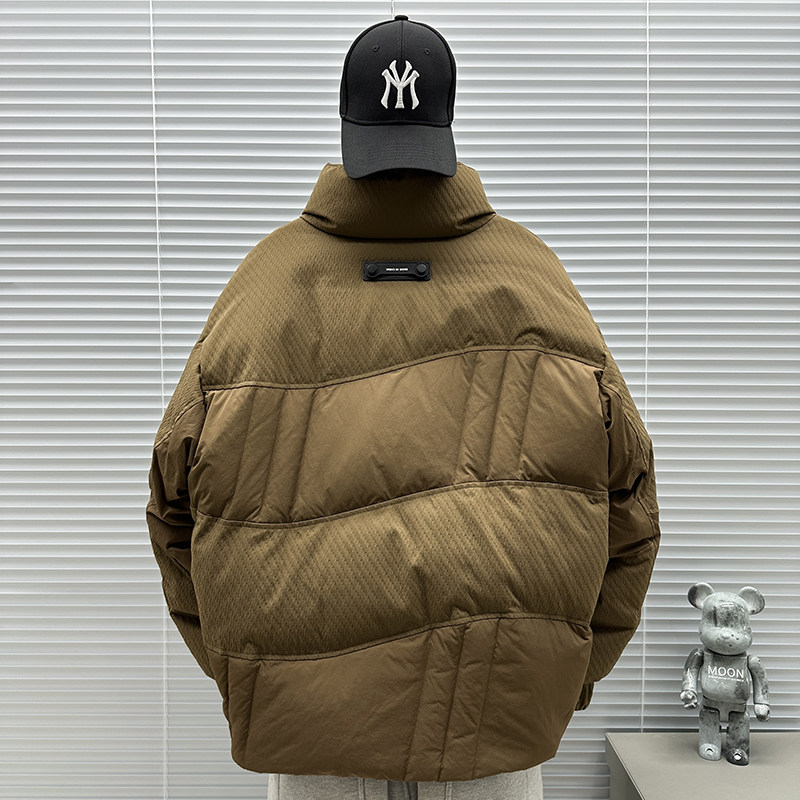 2025新标90白鸭绒加厚拼接高品质立领羽绒服SY003P260,男装羽绒服,钱塘735