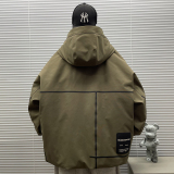 2025新标90白鸭绒户外潮牌短款连帽羽绒服男H906P395599，男装羽绒服，钱塘735