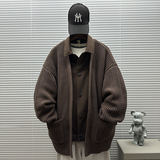 2025新标90白鸭绒假两件针织毛衣短款羽绒服男H905P400599，男装针织衫/毛衣，钱塘735