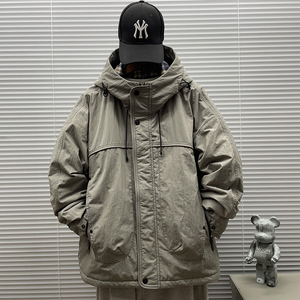 2025冬装新款（绵羊毛填充）简约连帽棉服F-5197P280图片