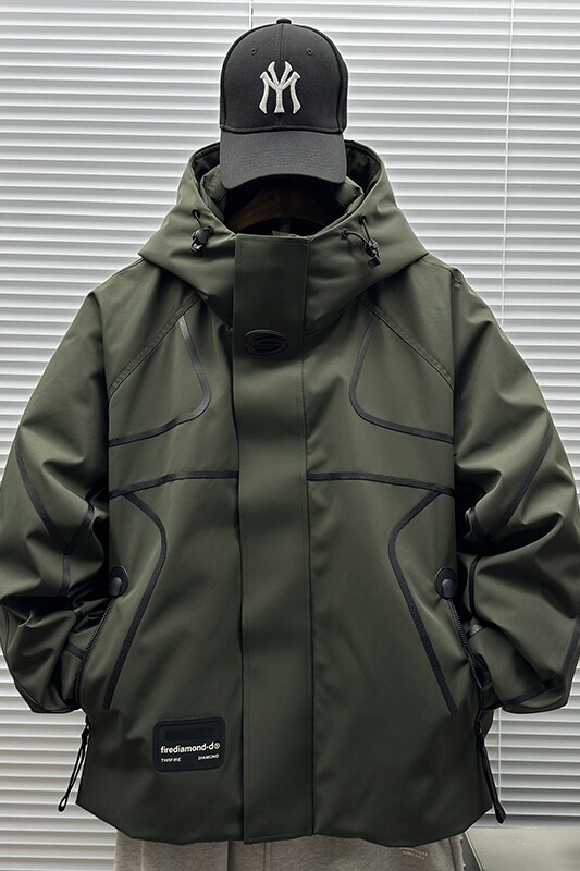 2025新标90白鸭绒户外潮牌短款连帽羽绒服男H908P435699,男装羽绒服,钱塘735