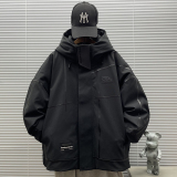 2025新标90白鸭绒户外潮牌短款连帽羽绒服男H906P395599，男装羽绒服，钱塘735