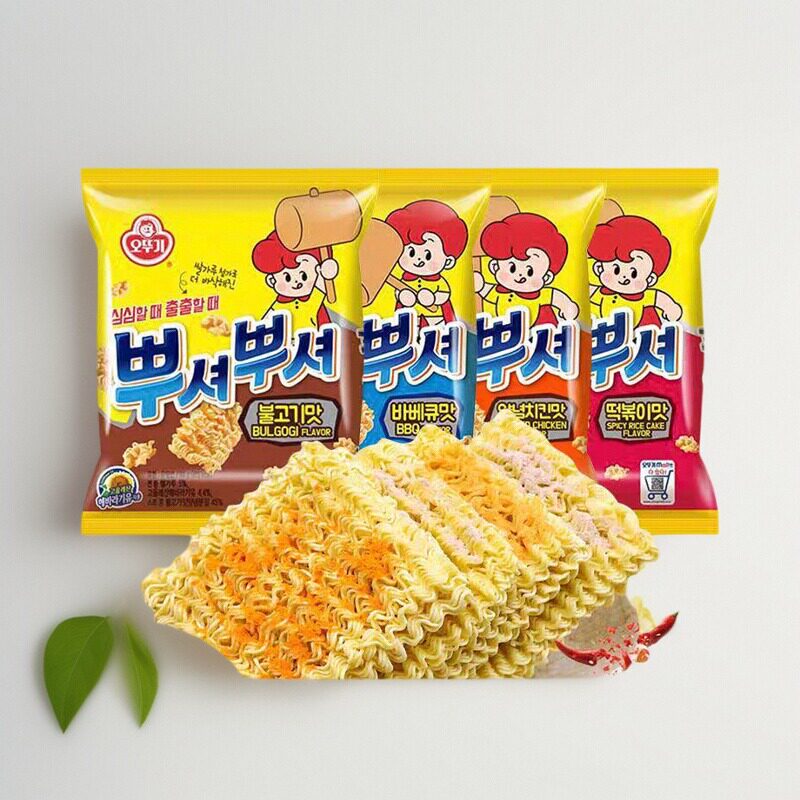韩国进口食品不倒翁干脆面网红爆款干吃面小零食速食方便面捏碎面