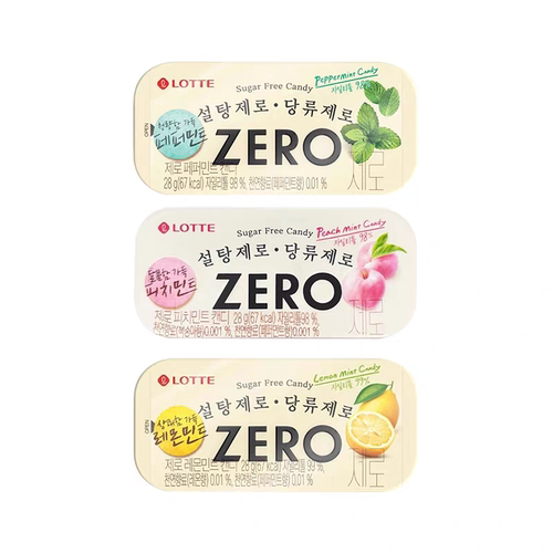 韩国进口乐天zero薄荷糖