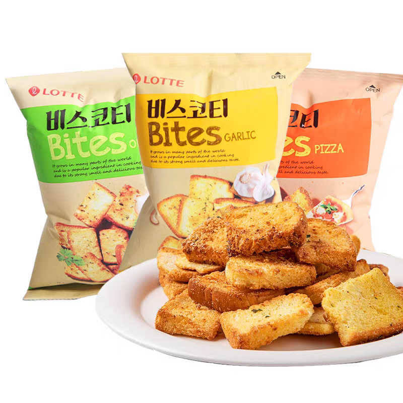 乐天韩国进口酥脆法式烤面包片