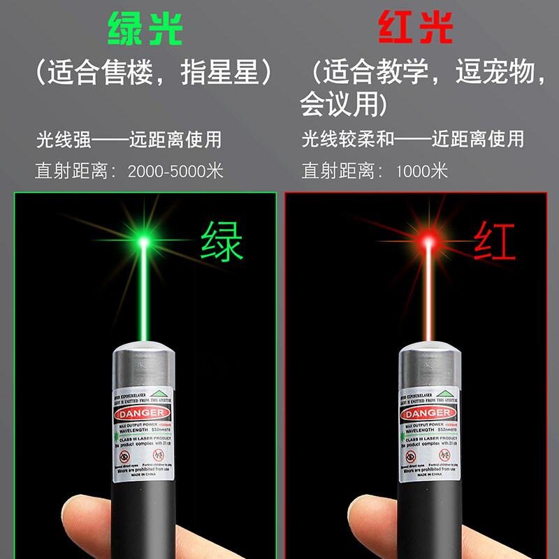 迷你口袋激光指示笔黑白红三色可选充电款办公教学逗猫多功能笔图片