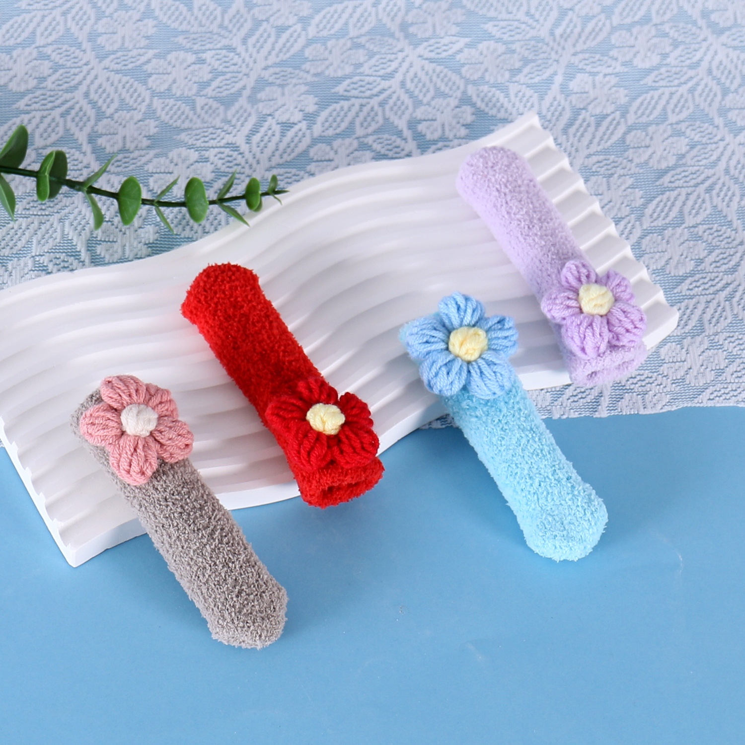 加长针织防撞垫门把手保护套