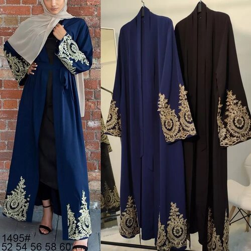 派对节日优雅时尚花边刺绣开衫民族风长款长裙度假旅游long dress