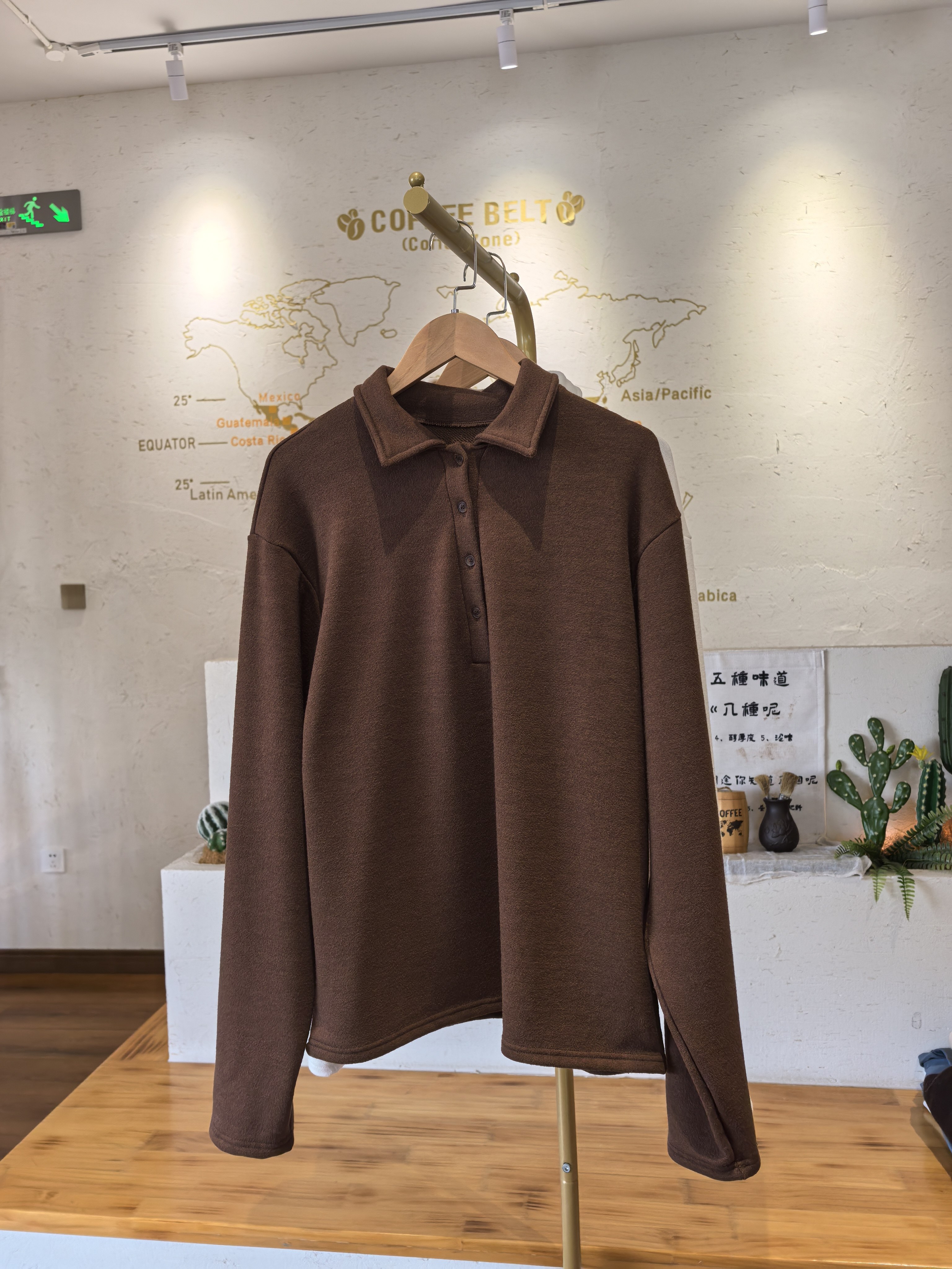 韩国virkin 复古纯色针织衫女秋冬季宽松休闲卫衣