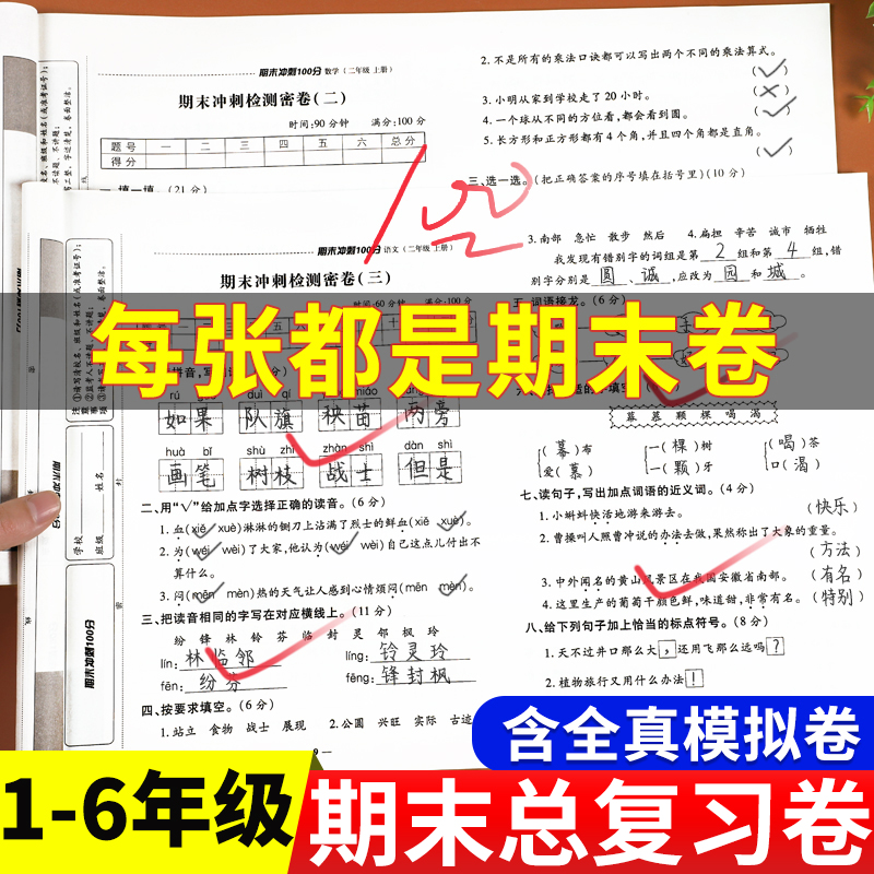 2025版小学期末冲刺100分语数英