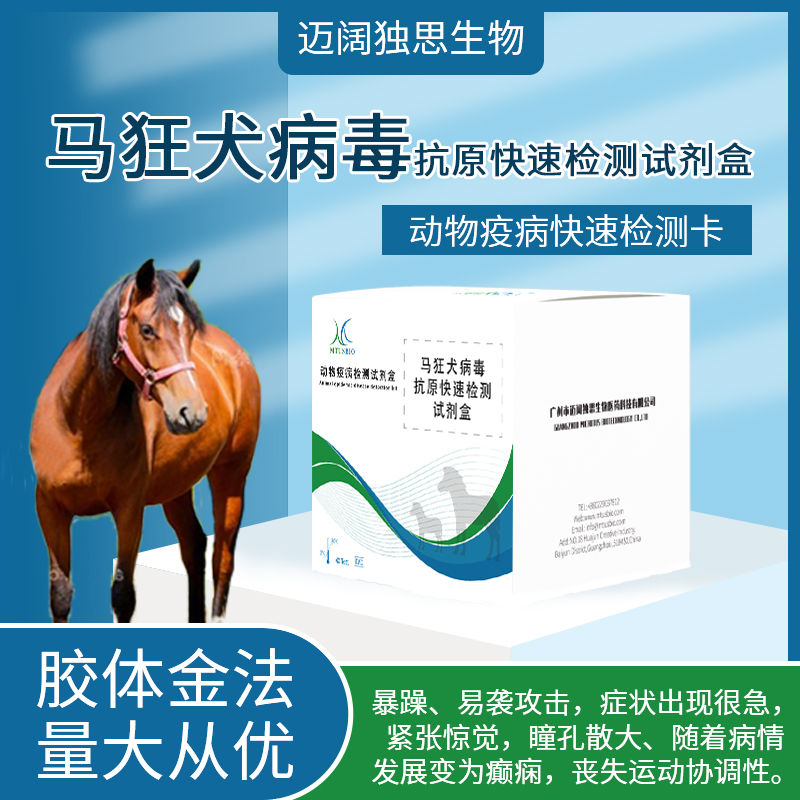 马狂犬病毒抗原快速检测卡马狂犬病毒抗原检测试纸马病检测